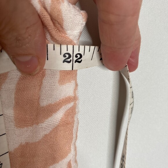 Michael Stars 100% Gauzy Cotton Blouse Tan Animal Print Size Small - Picture 8 of 11